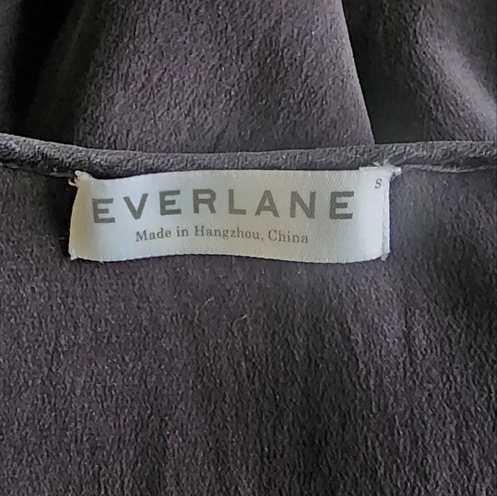 Everlane Black Silk Semi Sheer Tank Dress S - Picture 4 of 8